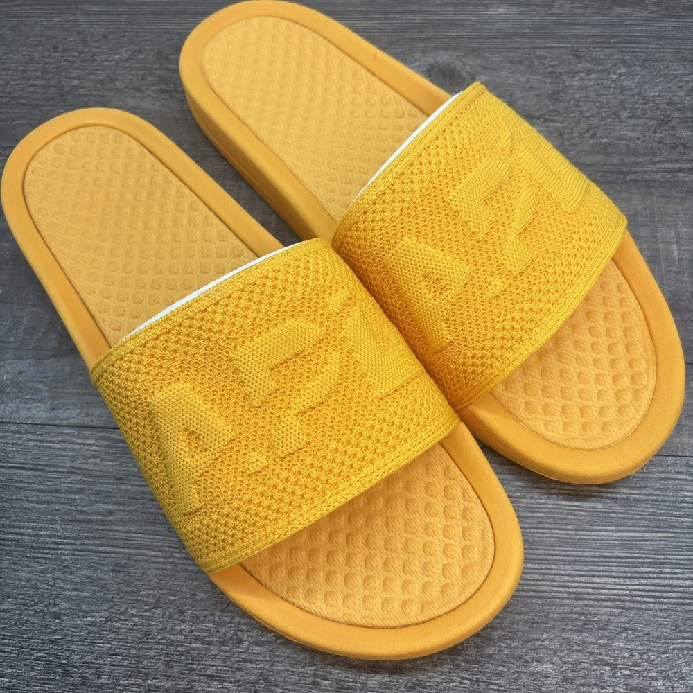 APL Slides Men's 11 BL TechLoom Mango Sandals $130‎ NEW Defect